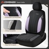 image:imageCoverado Car Seat Covers Seat Covers Full Set Mesh Breathable Seat Protectors 5 Seats 5Piece Black Automotive Seat Covers Universal Fit for SUV Sedan TruckBPurpleBlack