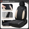 image:imageCoverado Car Seat Covers Seat Covers Full Set Mesh Breathable Seat Protectors 5 Seats 5Piece Black Automotive Seat Covers Universal Fit for SUV Sedan TruckBBeigeBlack