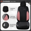 image:imageCoverado Car Seat Covers Seat Covers Full Set Mesh Breathable Seat Protectors 5 Seats 5Piece Black Automotive Seat Covers Universal Fit for SUV Sedan TruckBPinkBlack