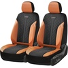 image:imageCoverado Car Seat Covers Seat Covers Full Set Mesh Breathable Seat Protectors 5 Seats 5Piece Black Automotive Seat Covers Universal Fit for SUV Sedan TruckABrownBlack