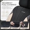 image:imageCoverado Car Seat Covers Seat Covers Full Set Mesh Breathable Seat Protectors 5 Seats 5Piece Black Automotive Seat Covers Universal Fit for SUV Sedan TruckBBeigeBlack