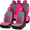 image:imageCoverado Car Seat Covers Seat Covers Full Set Mesh Breathable Seat Protectors 5 Seats 5Piece Black Automotive Seat Covers Universal Fit for SUV Sedan TruckARoseGray