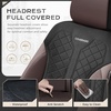 image:imageCoverado Car Seat Covers Seat Covers Full Set Mesh Breathable Seat Protectors 5 Seats 5Piece Black Automotive Seat Covers Universal Fit for SUV Sedan TruckACoffeeBlack