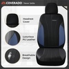 image:imageCoverado Car Seat Covers Seat Covers Full Set Mesh Breathable Seat Protectors 5 Seats 5Piece Black Automotive Seat Covers Universal Fit for SUV Sedan TruckBBlueBlack