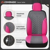 image:imageCoverado Car Seat Covers Seat Covers Full Set Mesh Breathable Seat Protectors 5 Seats 5Piece Black Automotive Seat Covers Universal Fit for SUV Sedan TruckARoseGray