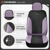 image:imageCoverado Car Seat Covers Seat Covers Full Set Mesh Breathable Seat Protectors 5 Seats 5Piece Black Automotive Seat Covers Universal Fit for SUV Sedan TruckApurpleBlack