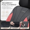 image:imageCoverado Car Seat Covers Seat Covers Full Set Mesh Breathable Seat Protectors 5 Seats 5Piece Black Automotive Seat Covers Universal Fit for SUV Sedan TruckRedBlack