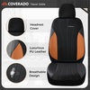 image:imageCoverado Car Seat Covers Seat Covers Full Set Mesh Breathable Seat Protectors 5 Seats 5Piece Black Automotive Seat Covers Universal Fit for SUV Sedan TruckBBrownBlack