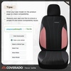 image:imageCoverado Car Seat Covers Seat Covers Full Set Mesh Breathable Seat Protectors 5 Seats 5Piece Black Automotive Seat Covers Universal Fit for SUV Sedan TruckBPinkBlack