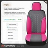 image:imageCoverado Car Seat Covers Seat Covers Full Set Mesh Breathable Seat Protectors 5 Seats 5Piece Black Automotive Seat Covers Universal Fit for SUV Sedan TruckARoseGray