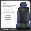 image:imageCoverado Car Seat Covers Seat Covers Full Set Mesh Breathable Seat Protectors 5 Seats 5Piece Black Automotive Seat Covers Universal Fit for SUV Sedan TruckABuleBlack