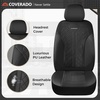 image:imageCoverado Car Seat Covers Seat Covers Full Set Mesh Breathable Seat Protectors 5 Seats 5Piece Black Automotive Seat Covers Universal Fit for SUV Sedan TruckABlack