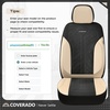 image:imageCoverado Car Seat Covers Seat Covers Full Set Mesh Breathable Seat Protectors 5 Seats 5Piece Black Automotive Seat Covers Universal Fit for SUV Sedan TruckABeigeBlack