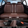 image:imageCoverado Full Set Car Seat Covers Luxury Faux Leather Waterproof Seat Covers Pink Car Seat Protectors Universal Fit for Most Cars Automotive Seat CoversPinkACoffee