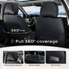 image:imageCoverado Full Set Car Seat Covers Luxury Faux Leather Waterproof Seat Covers Pink Car Seat Protectors Universal Fit for Most Cars Automotive Seat CoversPinkBBlack