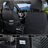 image:imageCoverado Full Set Car Seat Covers Luxury Faux Leather Waterproof Seat Covers Pink Car Seat Protectors Universal Fit for Most Cars Automotive Seat CoversPinkBlackFront