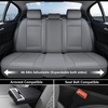 image:imageCoverado Full Set Car Seat Covers Luxury Faux Leather Waterproof Seat Covers Pink Car Seat Protectors Universal Fit for Most Cars Automotive Seat CoversPinkAGray