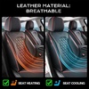 image:imageCoverado Full Set Car Seat Covers Luxury Faux Leather Waterproof Seat Covers Pink Car Seat Protectors Universal Fit for Most Cars Automotive Seat CoversPinkBRedLine