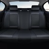 image:imageCoverado Full Set Car Seat Covers Luxury Faux Leather Waterproof Seat Covers Pink Car Seat Protectors Universal Fit for Most Cars Automotive Seat CoversPinkABlack
