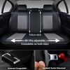 image:imageCoverado Full Set Car Seat Covers Luxury Faux Leather Waterproof Seat Covers Pink Car Seat Protectors Universal Fit for Most Cars Automotive Seat CoversPinkABlackGray