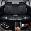 image:imageCoverado Full Set Car Seat Covers Luxury Faux Leather Waterproof Seat Covers Pink Car Seat Protectors Universal Fit for Most Cars Automotive Seat CoversPinkABlack