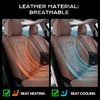 image:imageCoverado Full Set Car Seat Covers Luxury Faux Leather Waterproof Seat Covers Pink Car Seat Protectors Universal Fit for Most Cars Automotive Seat CoversPinkBCoffee
