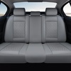 image:imageCoverado Full Set Car Seat Covers Luxury Faux Leather Waterproof Seat Covers Pink Car Seat Protectors Universal Fit for Most Cars Automotive Seat CoversPinkAGray