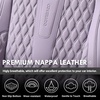 image:imageCoverado Full Set Car Seat Covers Luxury Faux Leather Waterproof Seat Covers Pink Car Seat Protectors Universal Fit for Most Cars Automotive Seat CoversPinkAPurple