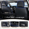 image:imageCoverado Full Set Car Seat Covers Luxury Faux Leather Waterproof Seat Covers Pink Car Seat Protectors Universal Fit for Most Cars Automotive Seat CoversPinkBblueLine