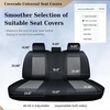 image:imageCoverado Full Set Car Seat Covers Luxury Faux Leather Waterproof Seat Covers Pink Car Seat Protectors Universal Fit for Most Cars Automotive Seat CoversPinkABlackGray