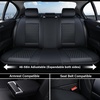 image:imageCoverado Full Set Car Seat Covers Luxury Faux Leather Waterproof Seat Covers Pink Car Seat Protectors Universal Fit for Most Cars Automotive Seat CoversPinkABlack