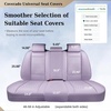 image:imageCoverado Full Set Car Seat Covers Luxury Faux Leather Waterproof Seat Covers Pink Car Seat Protectors Universal Fit for Most Cars Automotive Seat CoversPinkAPurple