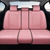 image:imageCoverado Full Set Car Seat Covers Luxury Faux Leather Waterproof Seat Covers Pink Car Seat Protectors Universal Fit for Most Cars Automotive Seat CoversPinkAPink