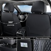 image:imageCoverado Full Set Car Seat Covers Luxury Faux Leather Waterproof Seat Covers Pink Car Seat Protectors Universal Fit for Most Cars Automotive Seat CoversPinkABlackGray