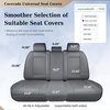 image:imageCoverado Full Set Car Seat Covers Luxury Faux Leather Waterproof Seat Covers Pink Car Seat Protectors Universal Fit for Most Cars Automotive Seat CoversPinkAGray