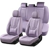 image:imageCoverado Full Set Car Seat Covers Luxury Faux Leather Waterproof Seat Covers Pink Car Seat Protectors Universal Fit for Most Cars Automotive Seat CoversPinkAPurple