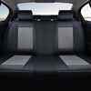 image:imageCoverado Full Set Car Seat Covers Luxury Faux Leather Waterproof Seat Covers Pink Car Seat Protectors Universal Fit for Most Cars Automotive Seat CoversPinkABlackGray
