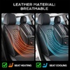 image:imageCoverado Full Set Car Seat Covers Luxury Faux Leather Waterproof Seat Covers Pink Car Seat Protectors Universal Fit for Most Cars Automotive Seat CoversPinkBBlack