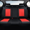 image:imageCoverado Full Set Car Seat Covers Luxury Faux Leather Waterproof Seat Covers Pink Car Seat Protectors Universal Fit for Most Cars Automotive Seat CoversPinkARedBlack