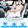 image:imageCoverado Upgraded Cooling Car Seat Cushion 8 Ventilation Fans 12V24V Ventilated Cooling Seat Cover 3 Adjustable Wind Speeds Long Lasting Coolness Summer Driving Universal Fit for Car SUV Truck GrayGray