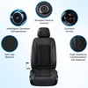 image:imageCoverado Upgraded Cooling Car Seat Cushion 8 Ventilation Fans 12V24V Ventilated Cooling Seat Cover 3 Adjustable Wind Speeds Long Lasting Coolness Summer Driving Universal Fit for Car SUV Truck GrayBlacka