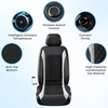 image:imageCoverado Upgraded Cooling Car Seat Cushion 8 Ventilation Fans 12V24V Ventilated Cooling Seat Cover 3 Adjustable Wind Speeds Long Lasting Coolness Summer Driving Universal Fit for Car SUV Truck GrayGraya