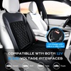 image:imageCoverado Upgraded Cooling Car Seat Cushion 8 Ventilation Fans 12V24V Ventilated Cooling Seat Cover 3 Adjustable Wind Speeds Long Lasting Coolness Summer Driving Universal Fit for Car SUV Truck GrayBlack