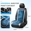 image:imageCoverado Upgraded Cooling Car Seat Cushion 8 Ventilation Fans 12V24V Ventilated Cooling Seat Cover 3 Adjustable Wind Speeds Long Lasting Coolness Summer Driving Universal Fit for Car SUV Truck GrayGraya