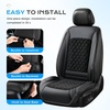 image:imageCoverado Upgraded Cooling Car Seat Cushion 8 Ventilation Fans 12V24V Ventilated Cooling Seat Cover 3 Adjustable Wind Speeds Long Lasting Coolness Summer Driving Universal Fit for Car SUV Truck GrayBlacka
