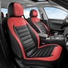 image:imageCoverado Car Seat Covers Full Set Luxury Leather Car Seat Protector Automotive Front and Rear Mesh Seat Covers Full Set 5 Seats Black Gray Seat Cushion for SUV Sedan TruckRedBlack