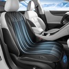 image:imageCoverado Cooling Car Seat Cover Ventilated Seat Cushion with 3Speed Adjustable Airflow Gray Breathable Universal Seat Pad for Car SUV Truck VanBlack