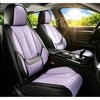 image:imageCoverado Nappa Leather Car Seat Covers Front Seats  Universal Fit Premium Cushion Protector Waterproof AntiSlip Durable Car amp Truck Seat Cover Front Purple