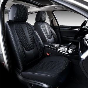image:imageCoverado Full Set Car Seat Covers Luxury Faux Leather Waterproof Seat Covers Pink Car Seat Protectors Universal Fit for Most Cars Automotive Seat CoversPinkABlack