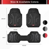 image:imageCoverado Car Floor Mats for Cars Deep Dish All Weather Floor Mats Car Floor Mats All Weather with AntiSlip Backing Car Mats Universal Trim to Fit Car Mat for Cars SUV Truck Vans 4 Pcs BlackampRedBlack